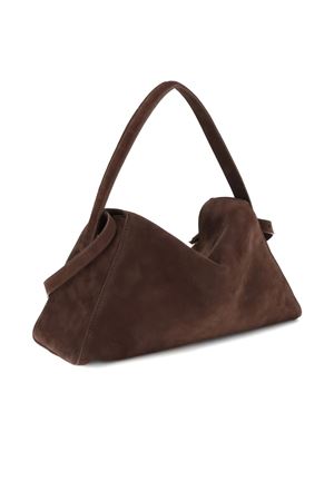 Elif La Grande brown suede tote bag BENEDETTA BRUZZICHES | 0121120.